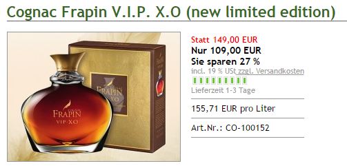 Aanbieding Frapin VIP XO Cognac Paradise.JPG
